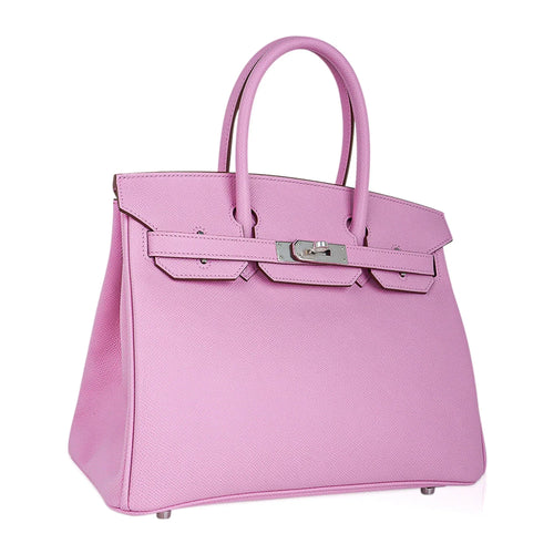 Birkin 30 Bag Mauve Sylvestre Epsom Leather with Palladium Hardware