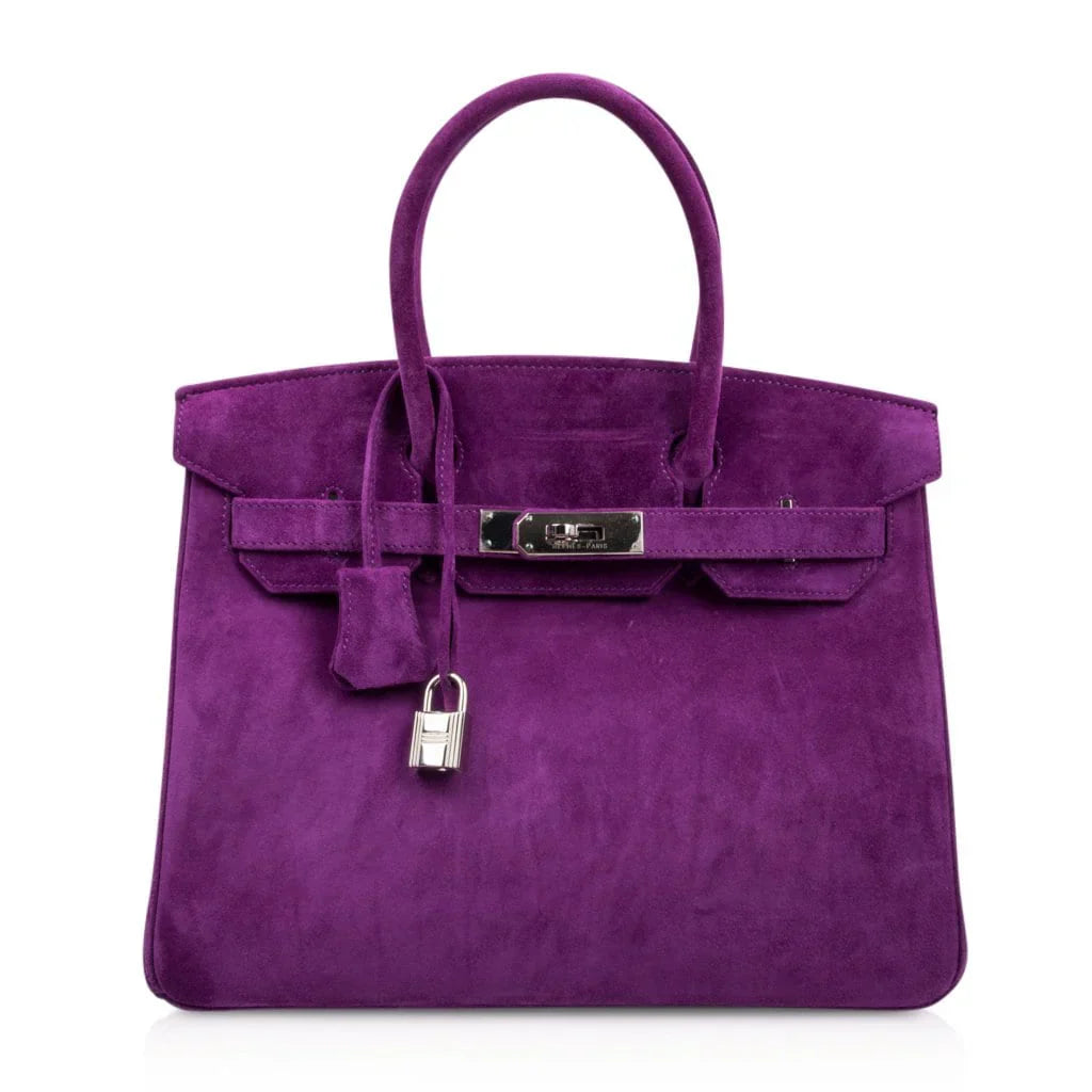 Birkin 30 Bag Rare Doblis Violet Palladium Hardware