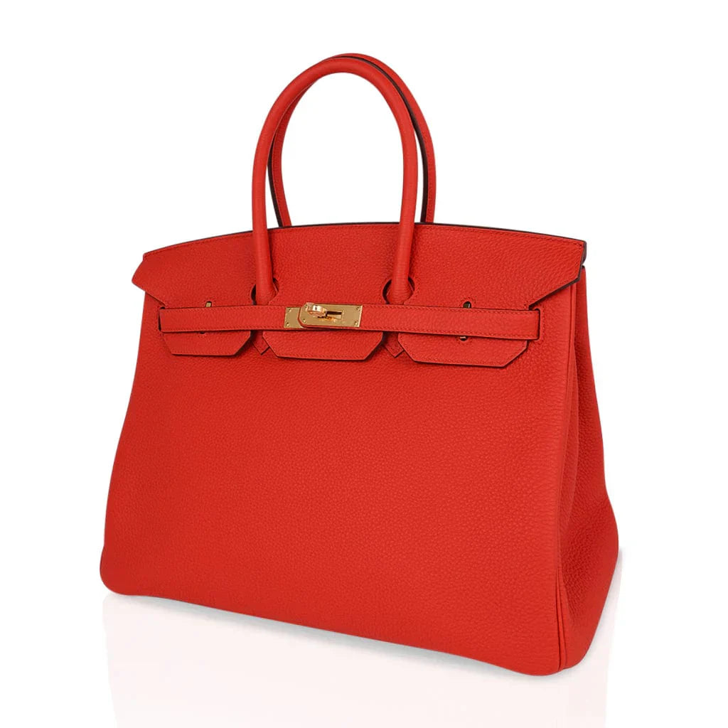 Birkin 35 Bag Capucine Togo Leather with Gold Hardware