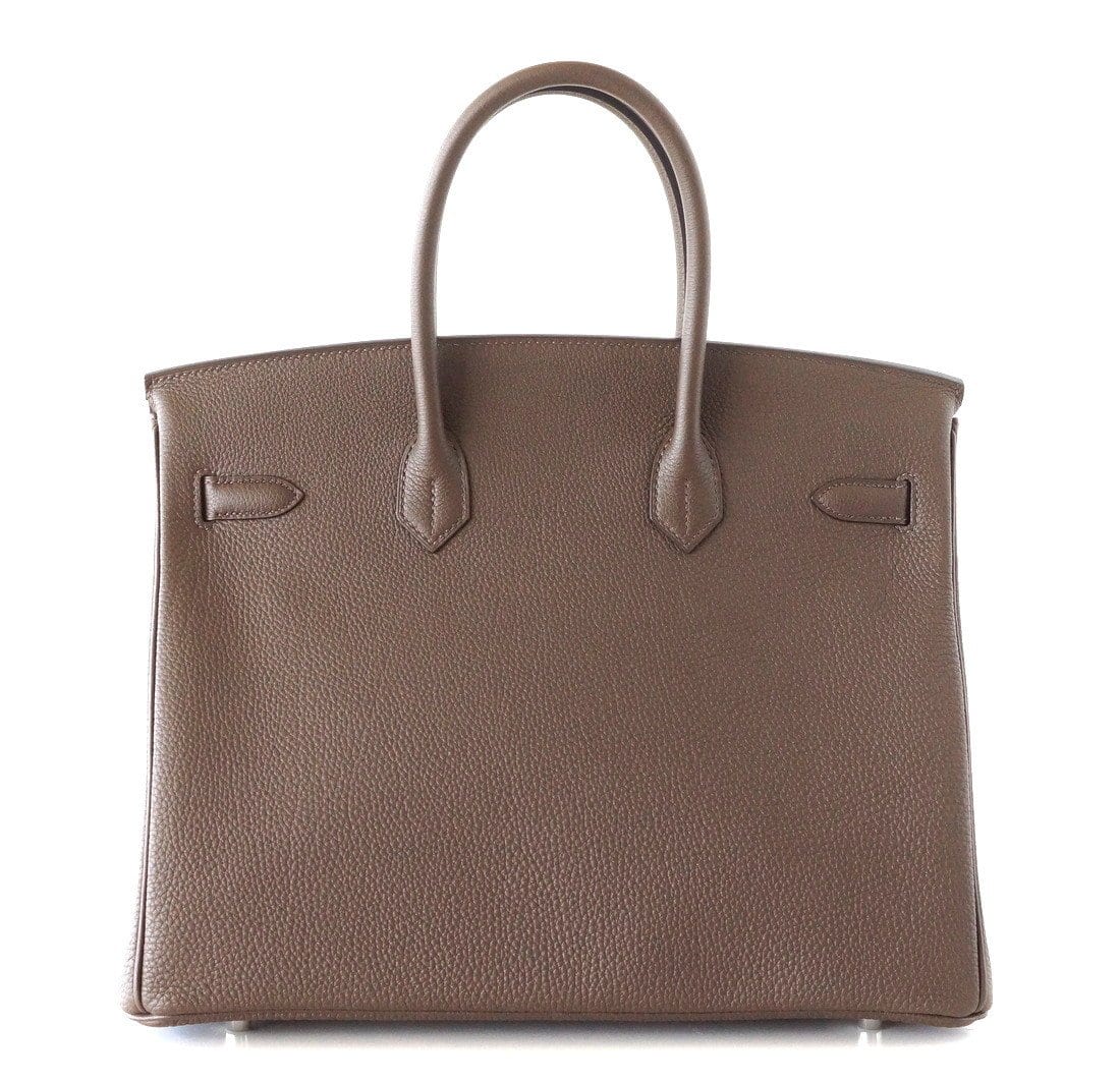 Birkin 35 Bag Ecorce (Bark)Taupe Togo Palladium