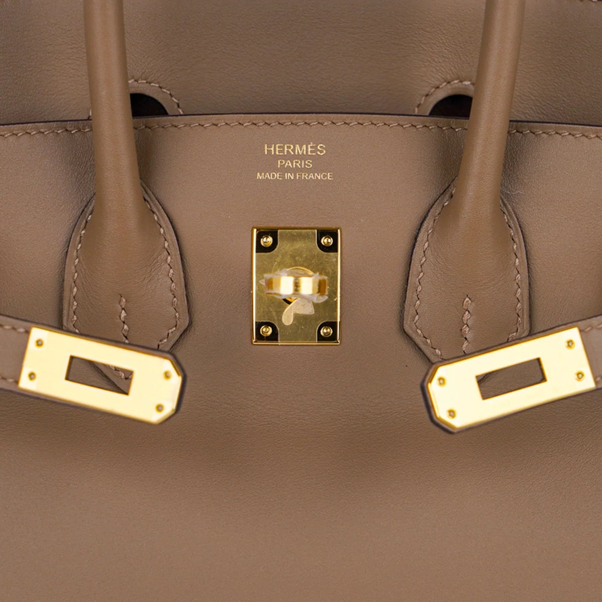 Birkin 25 Beige De Weimar Veau Jonathan Leather Gold Hardware