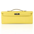 Kelly Cut Bag Clutch Souffre Rare to Find Epsom Leather