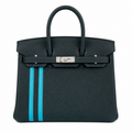 Mini Birkin 25cm Officier Edition in Cypress Green Togo & Swift Calfskin