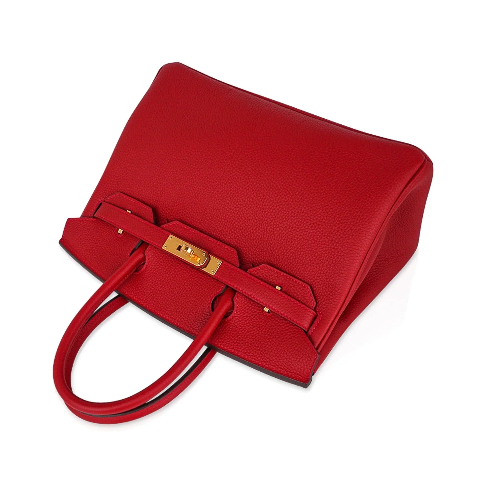 Birkin 30 Bag Lipstick Rouge Vif Togo Leather with Gold Hardware
