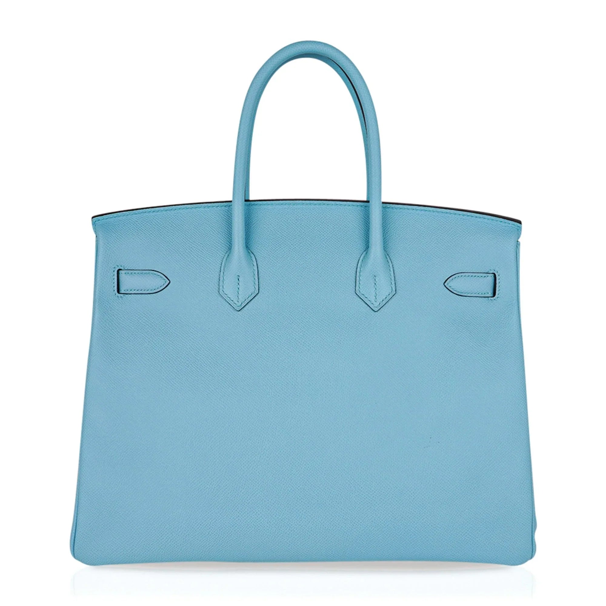 Birkin 35 Bag Blue Atoll Gold Hardware Epsom Leather