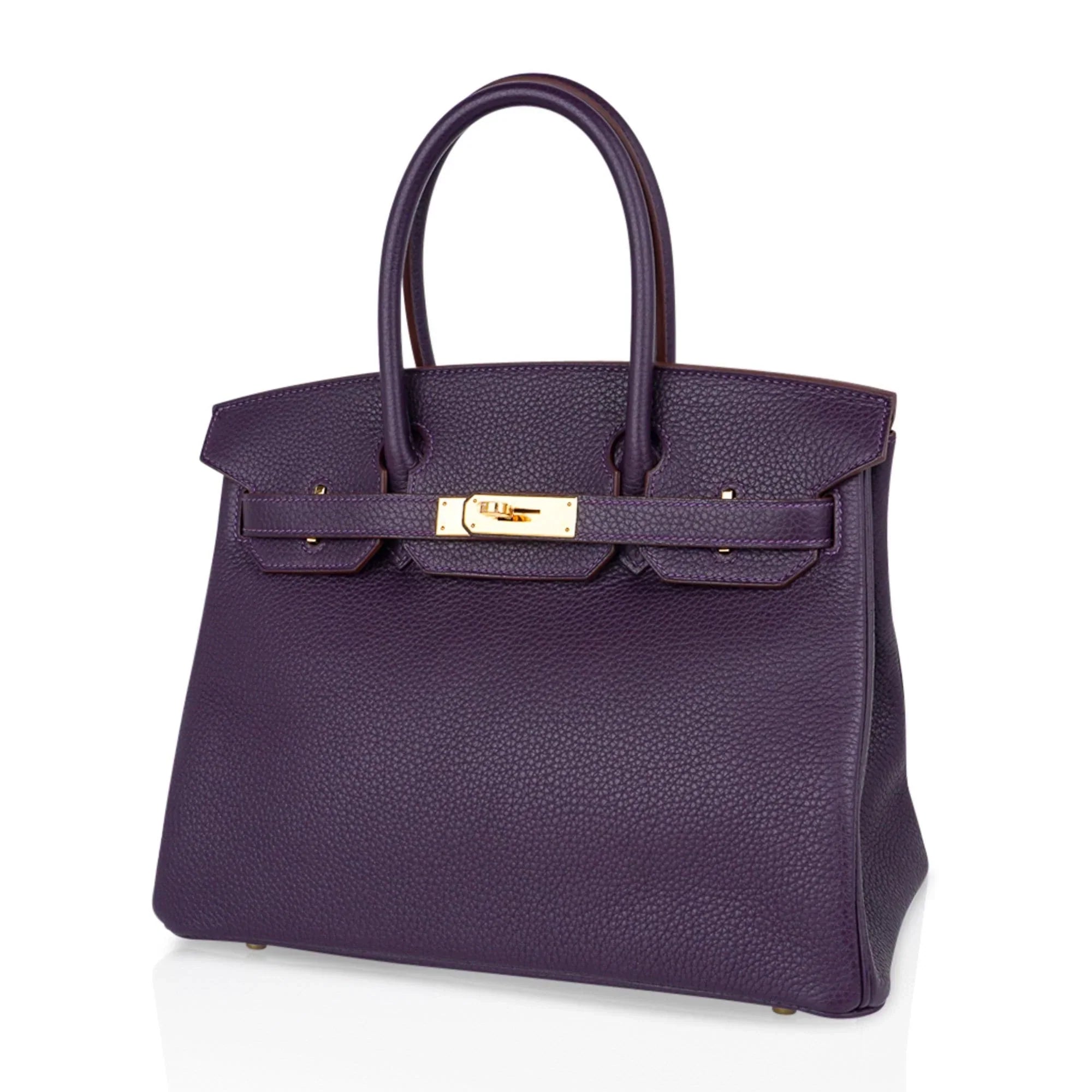 Birkin 30 Bag Raisin Rich Original Colour Gold Hardware Togo Leather