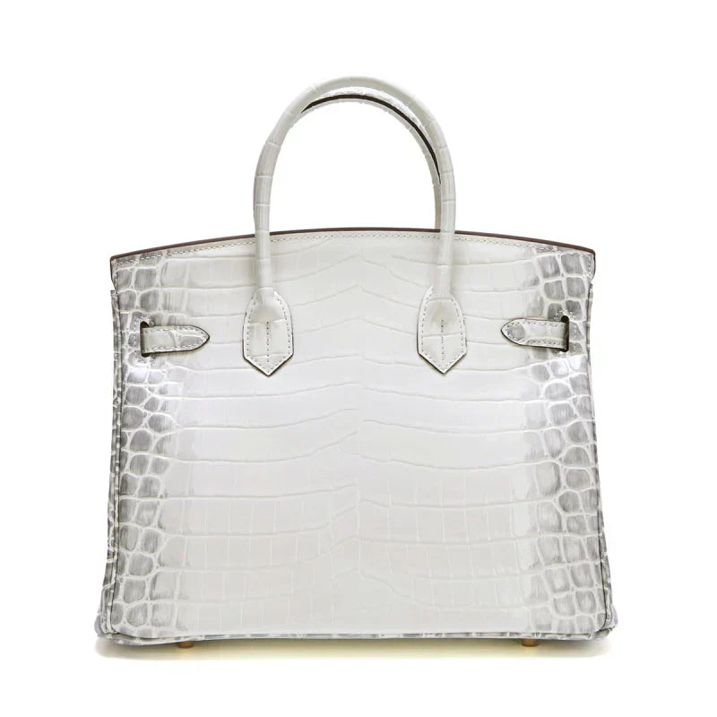 Birkin Bag Crocodile-Grain Cowhide Leather Gold Hardware