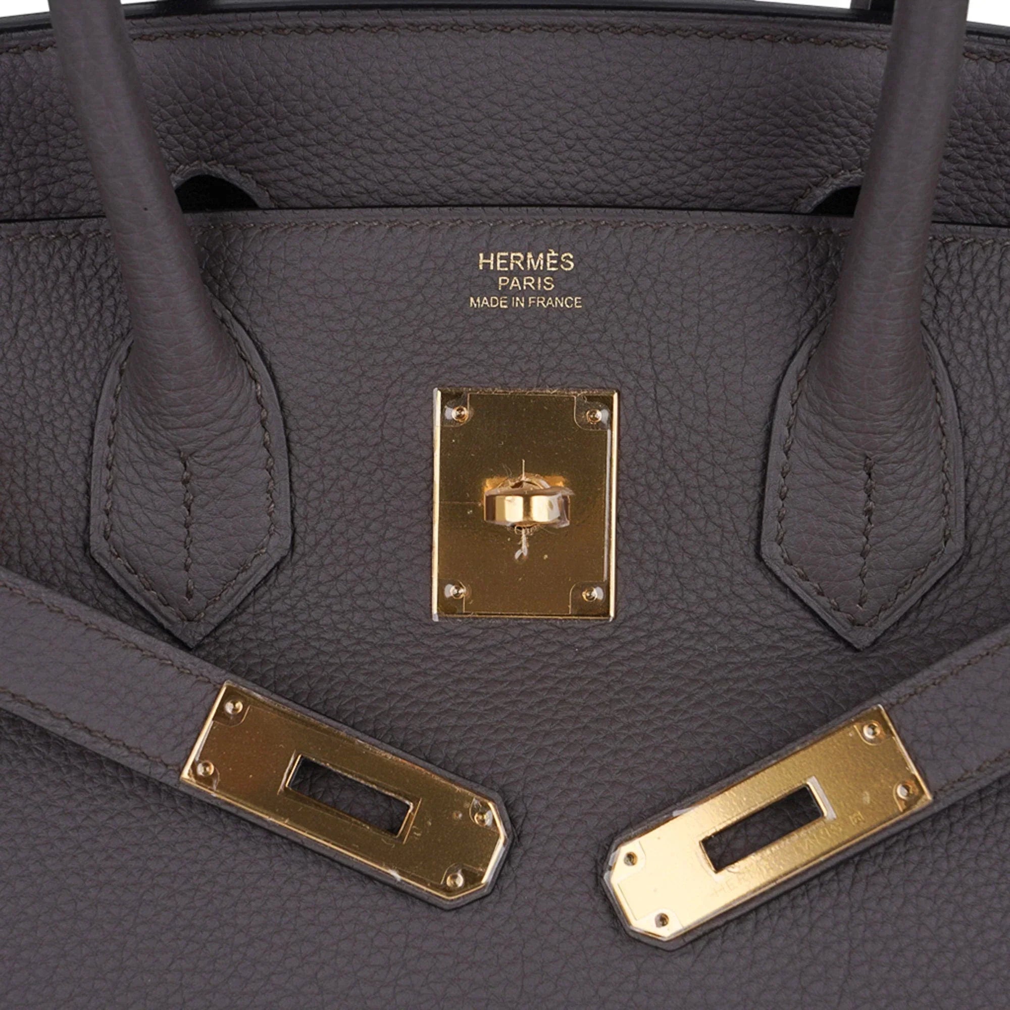 Birkin 30 Bag Etain Gray Coveted Gold Hardware Togo