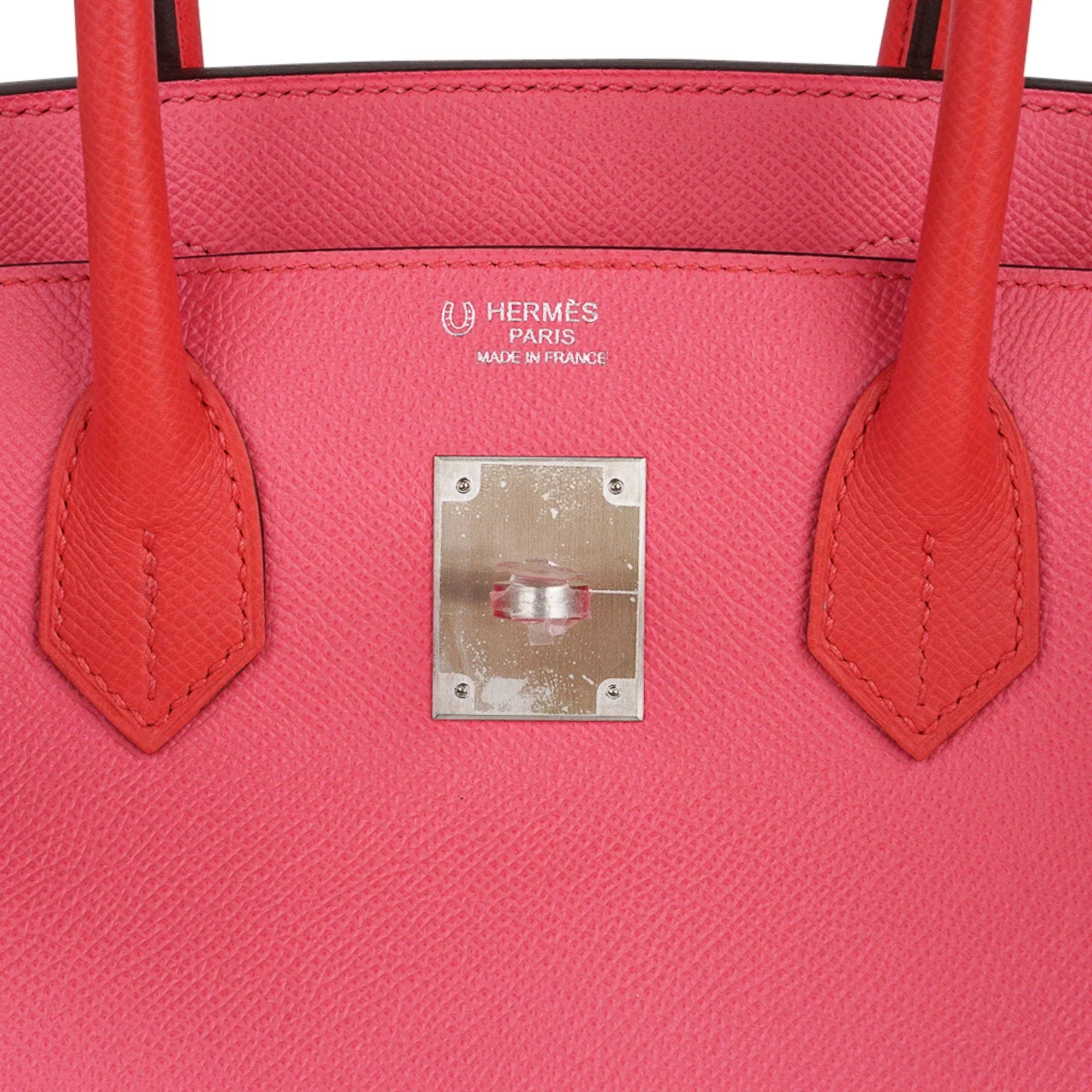 Special Order HSS Birkin 30 Bag Rose Azalee & Rose Jaipur Epsom with Brushed Palladium Hardware
