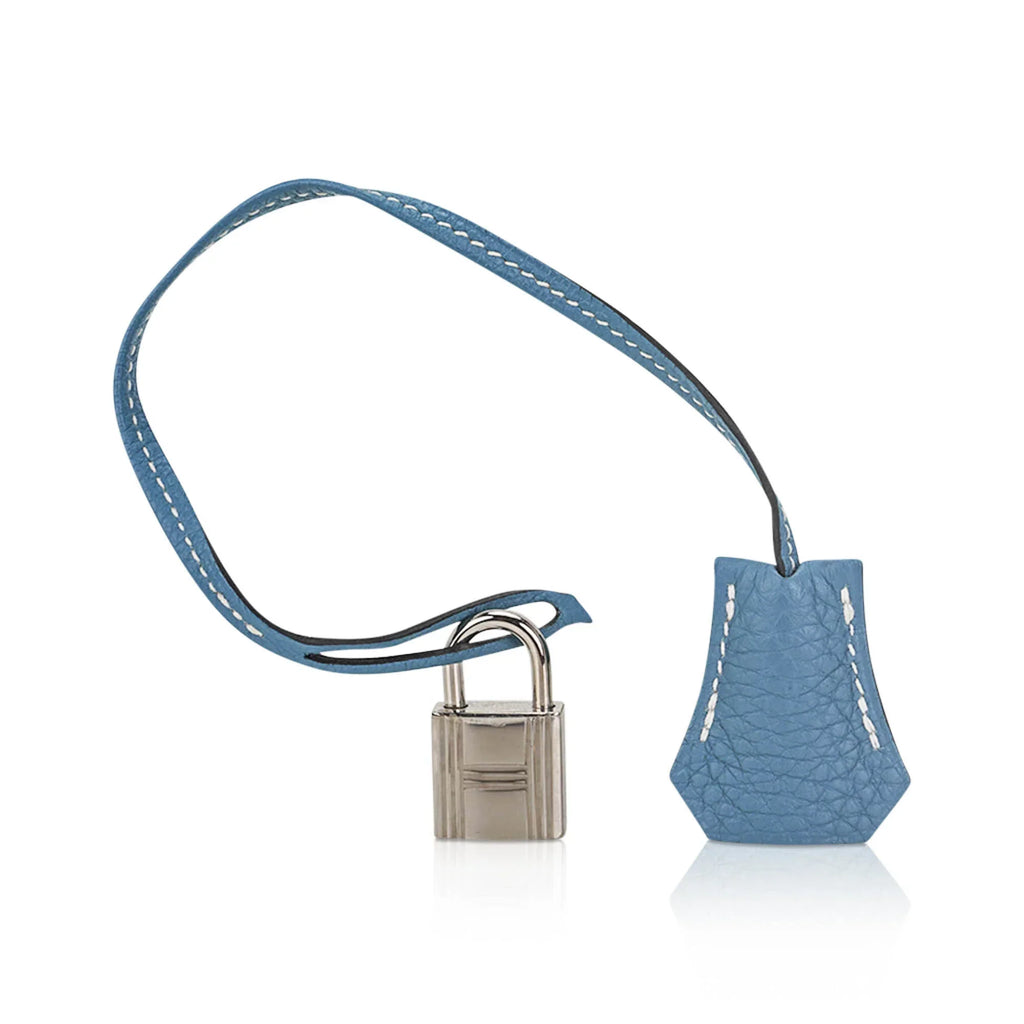 Birkin 35 Bag Blue Jean Togo Leather with Palladium Hardware