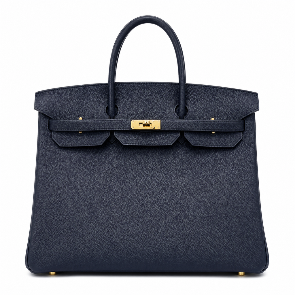 Birkin 30 Retourne in Etoupe Suede Grizzly with White Stitching (Gold Hardware)