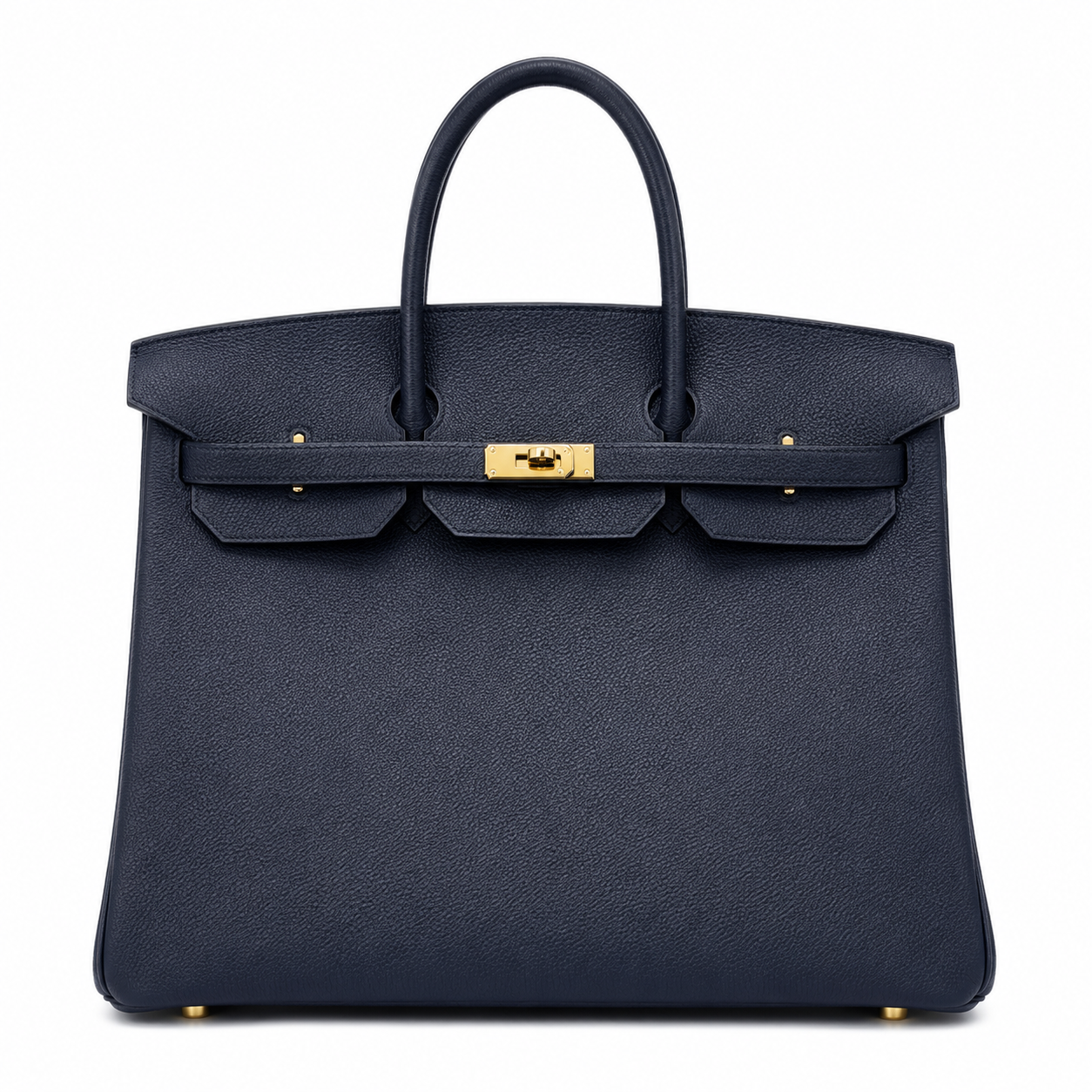 Birkin 30 Retourne in Etoupe Suede Grizzly with White Stitching (Gold Hardware)
