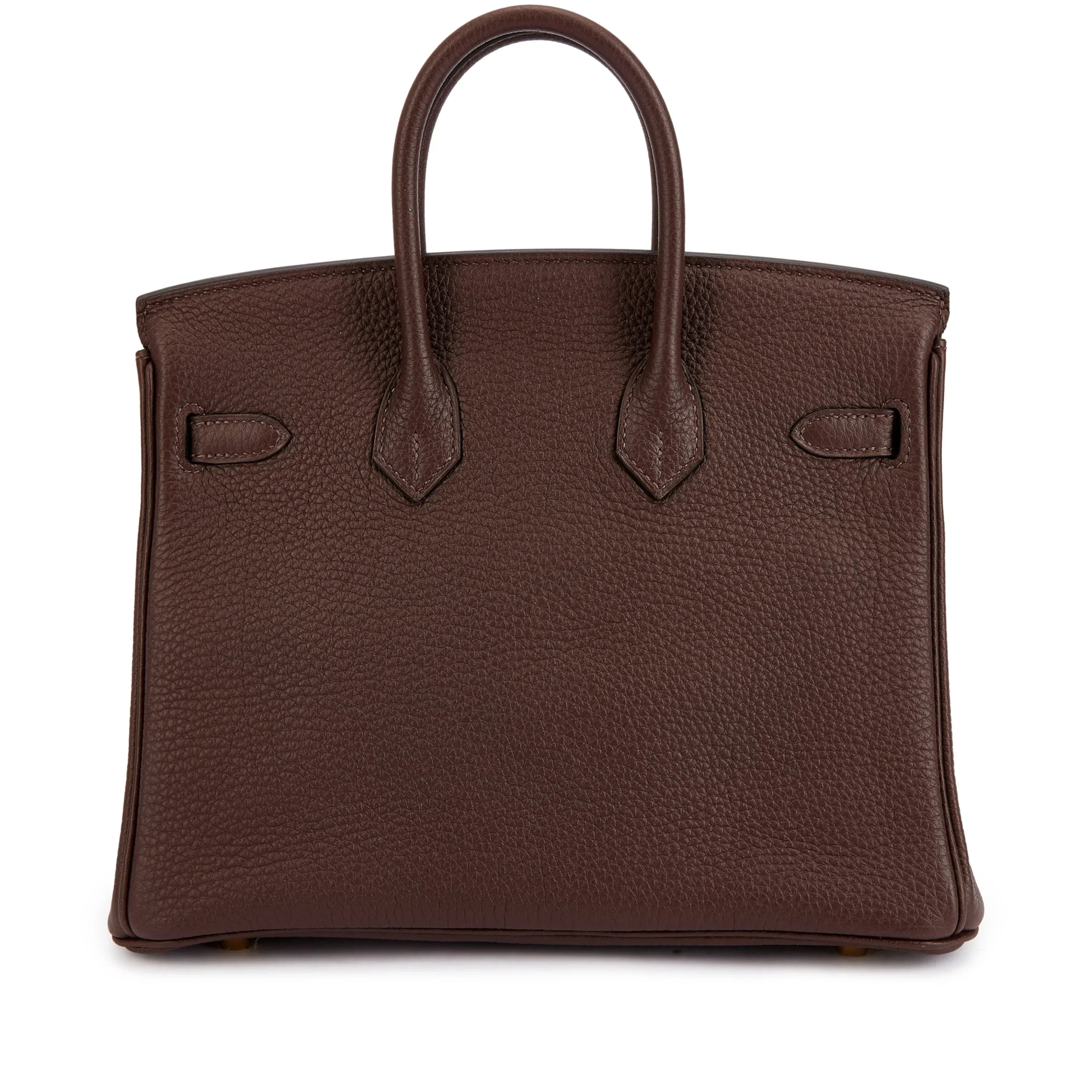 Birkin 25 Gold Hardware Chocolat Togo Quilted Epsom Leather Golden Lock