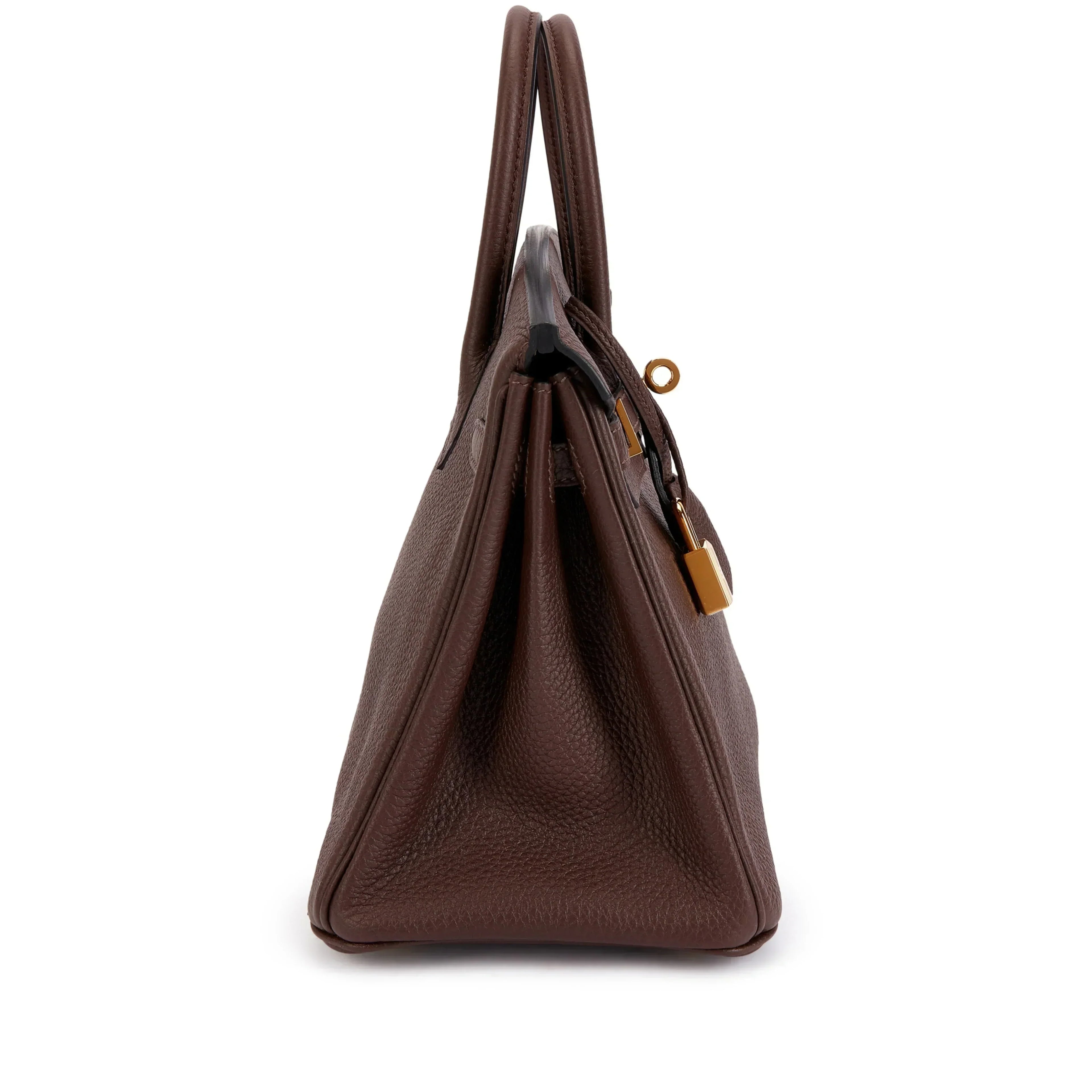 Birkin 25 Gold Hardware Chocolat Togo Quilted Epsom Leather Golden Lock