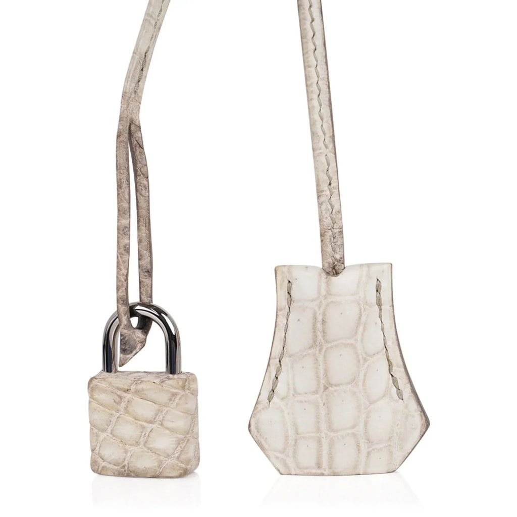 Limited Edition Kelly 32 Bag in Himalaya Crocodile with Palladium Hardware