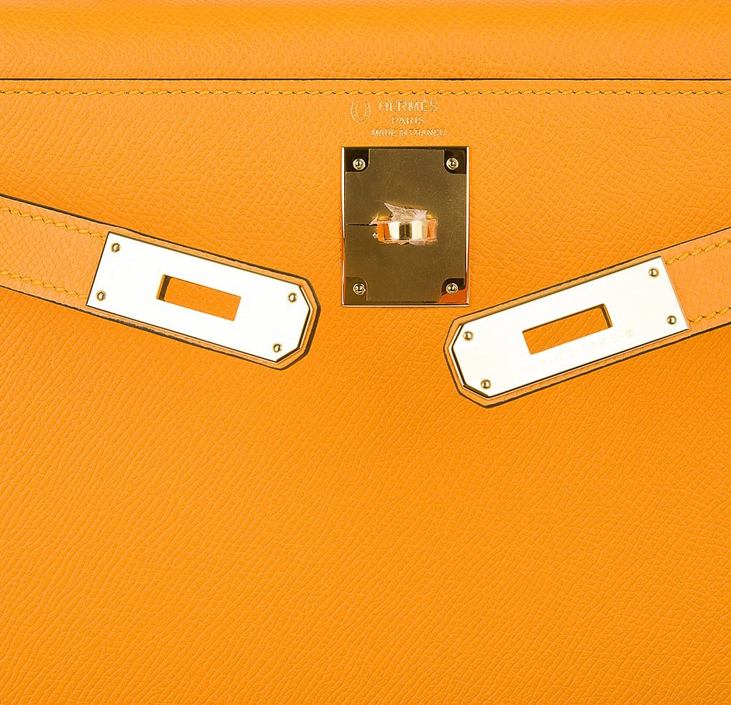 Kelly Sellier 28 Bag Jaune D’Or Epsom Leather Gold Hardware