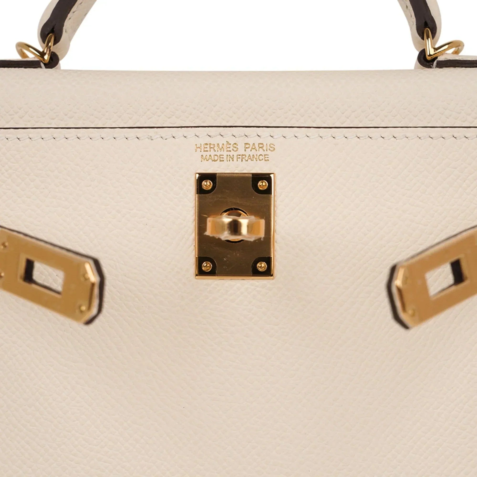 Mini Kelly 20 Bag Sellier Nata Epsom with Gold Hardware