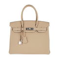 Birkin 30 Bag Trench Neutral Perfection Palladium Hardware