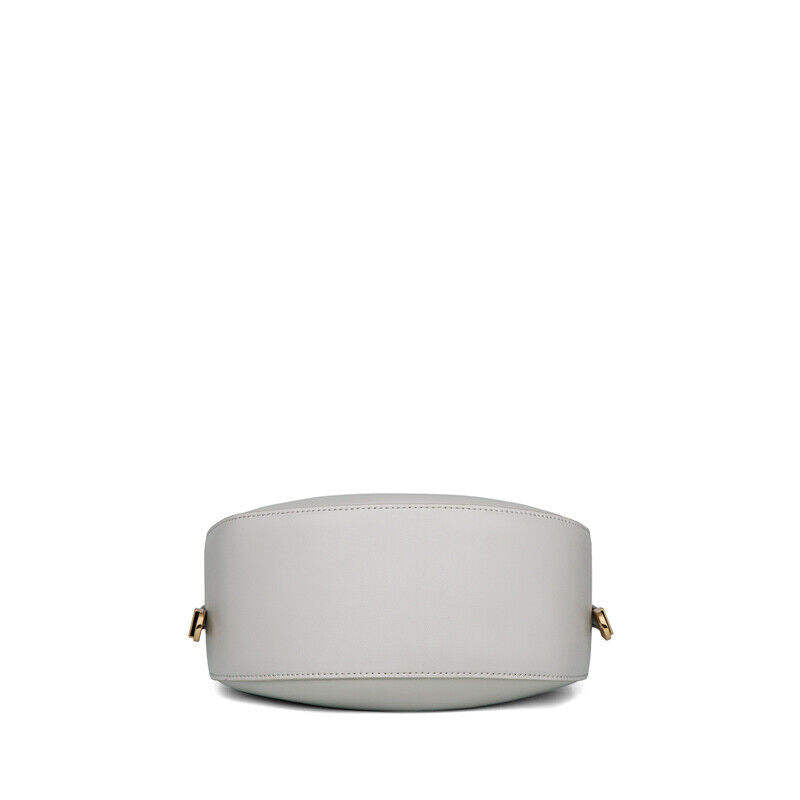 Light Grey Large-Capacity Crescent Hobo Bag