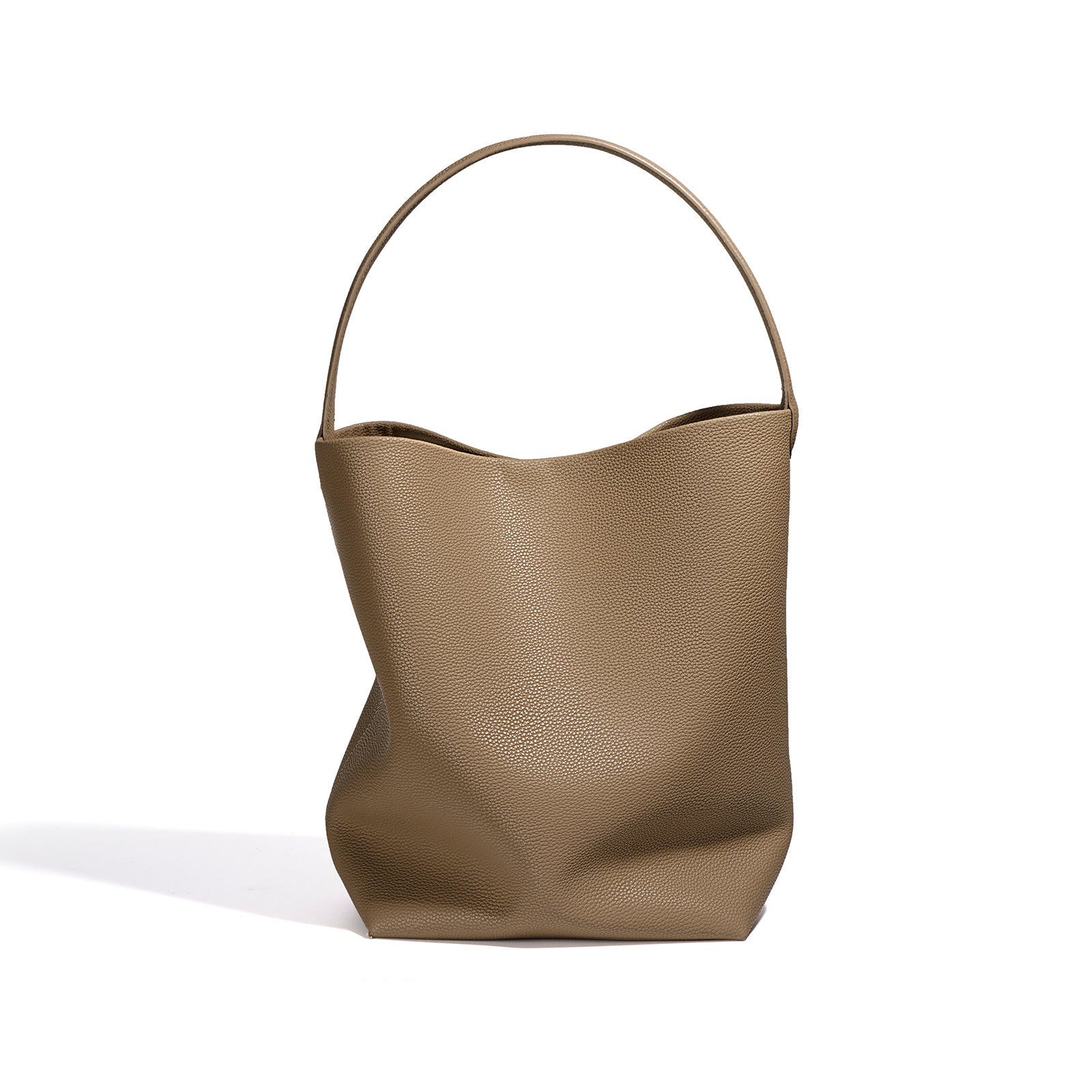 Soft Textured Large-Capacity Bucket Bag