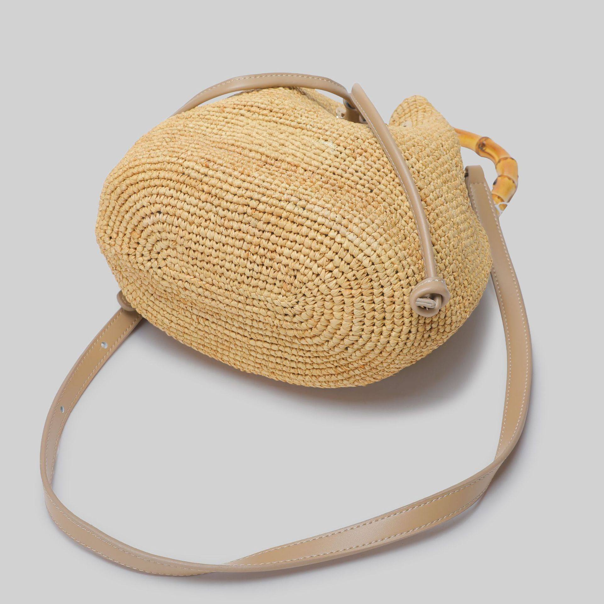 Woven Raffia Bucket Evening & Day Bag