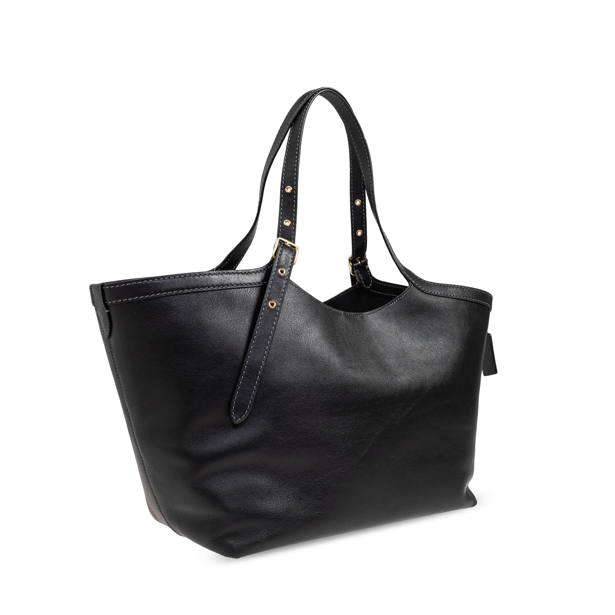 Classic Adjustable Strap Leather Tote Bag