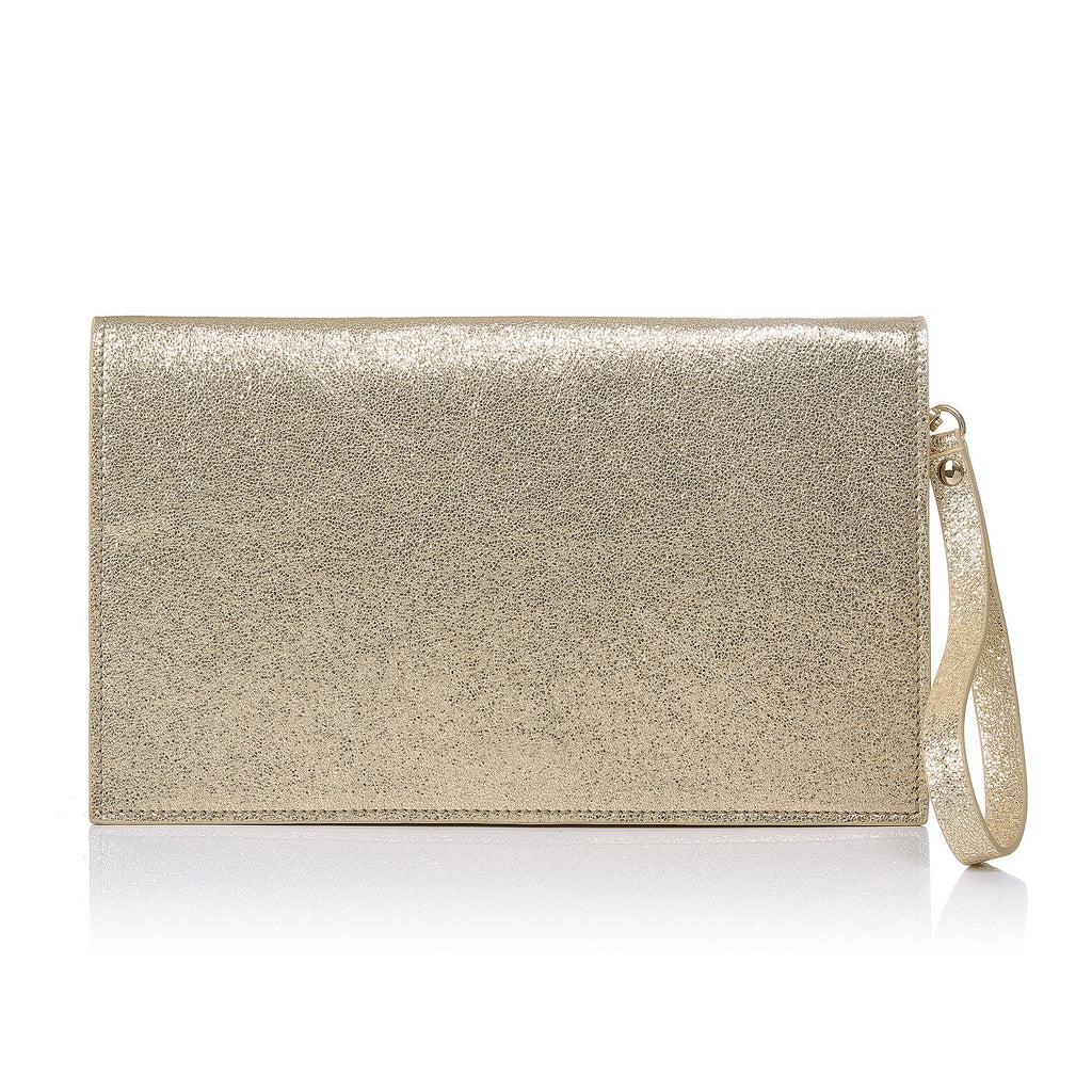 Metallic Gold Envelope Evening Clutch Bag