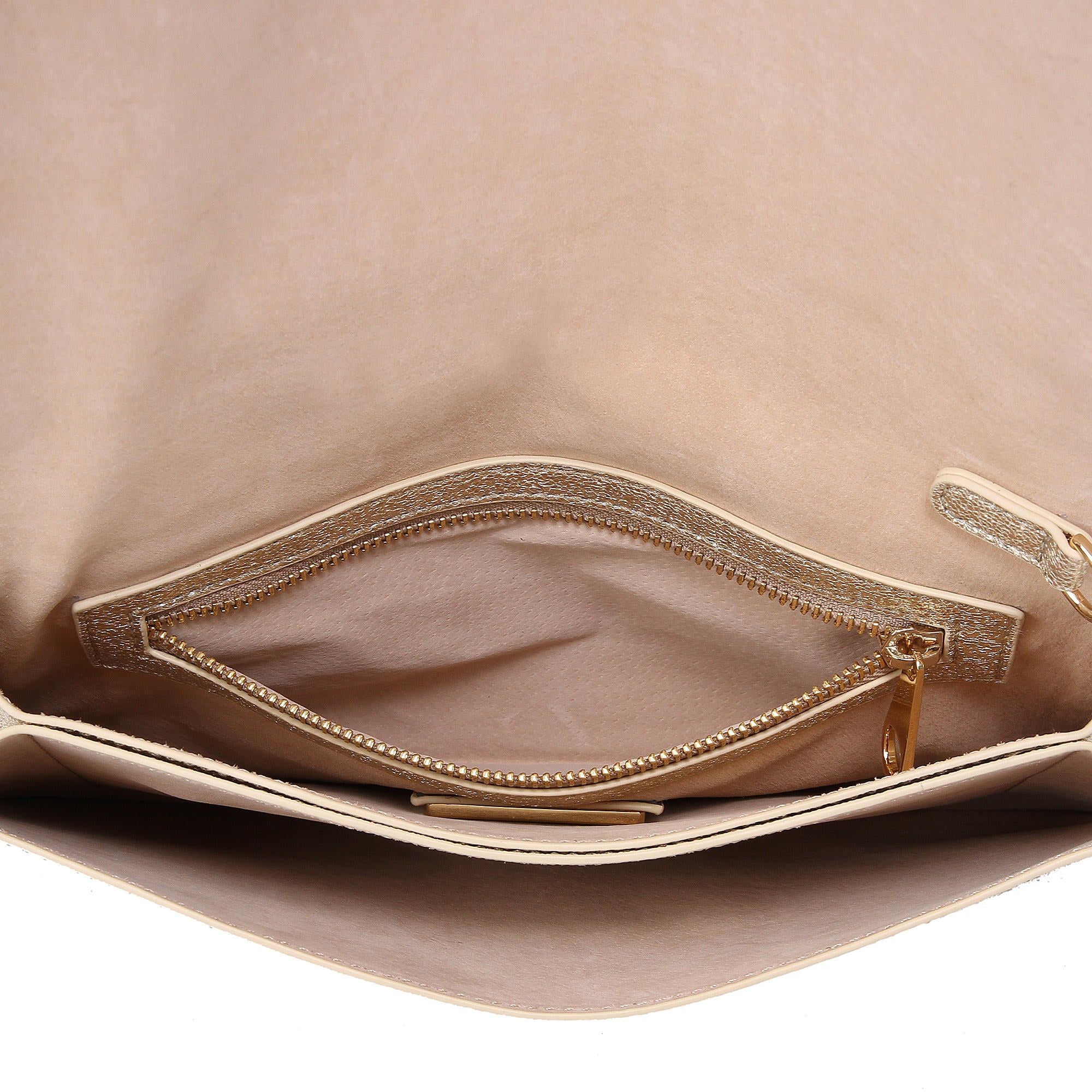 Metallic Gold Envelope Evening Clutch Bag