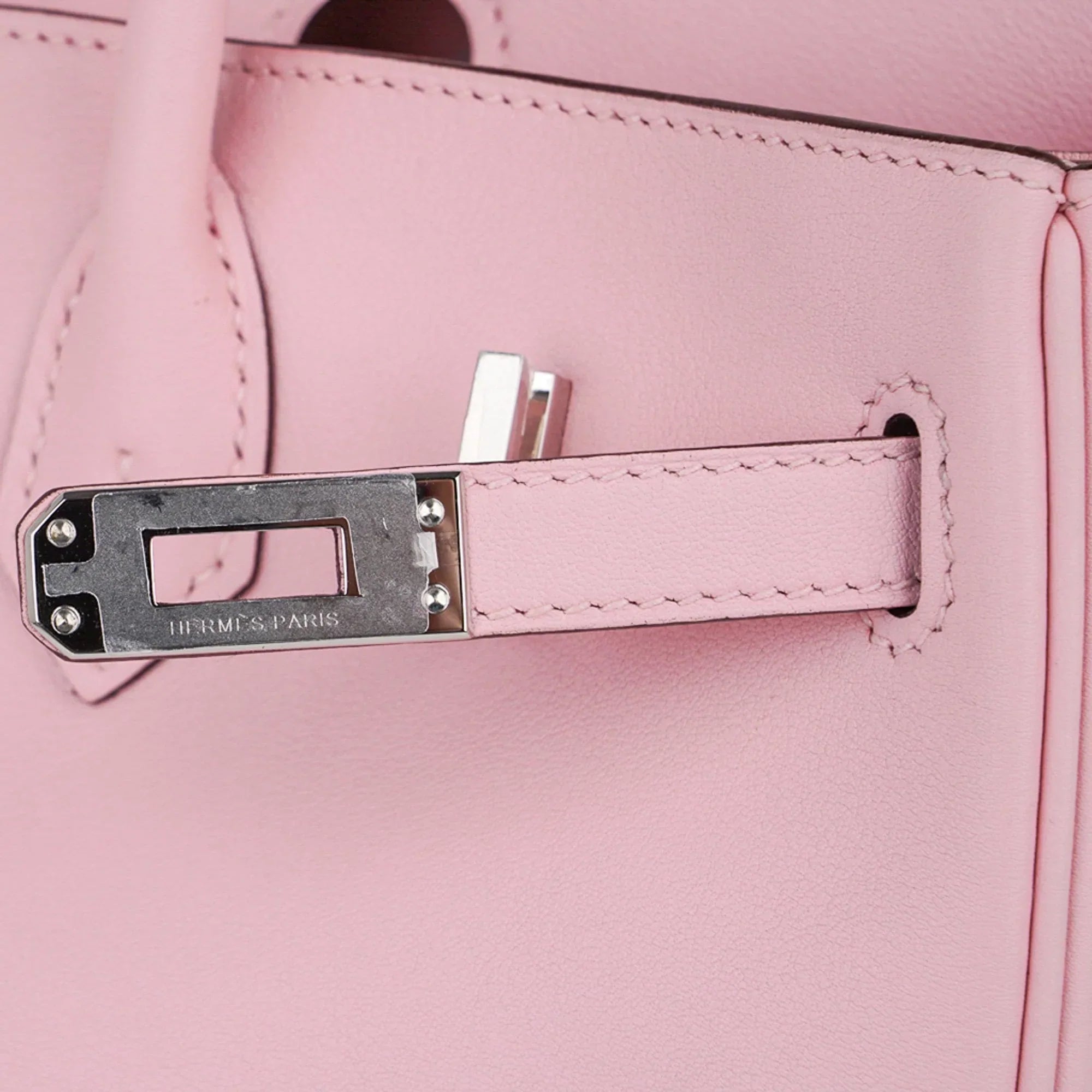 Birkin 25 Bag Rose Sakura Palladium Hardware Rare