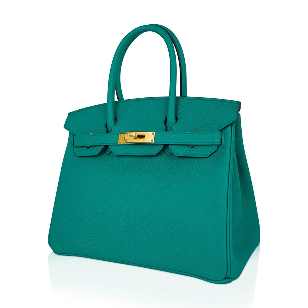 Birkin 30 Bag Vert Jade Epsom Leather with Gold Hardware