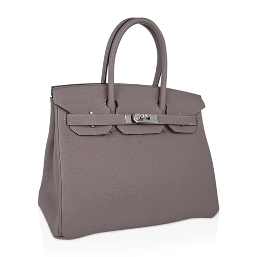 Birkin 30 Bag Gris Asphalte Togo Leather with Palladium Hardware