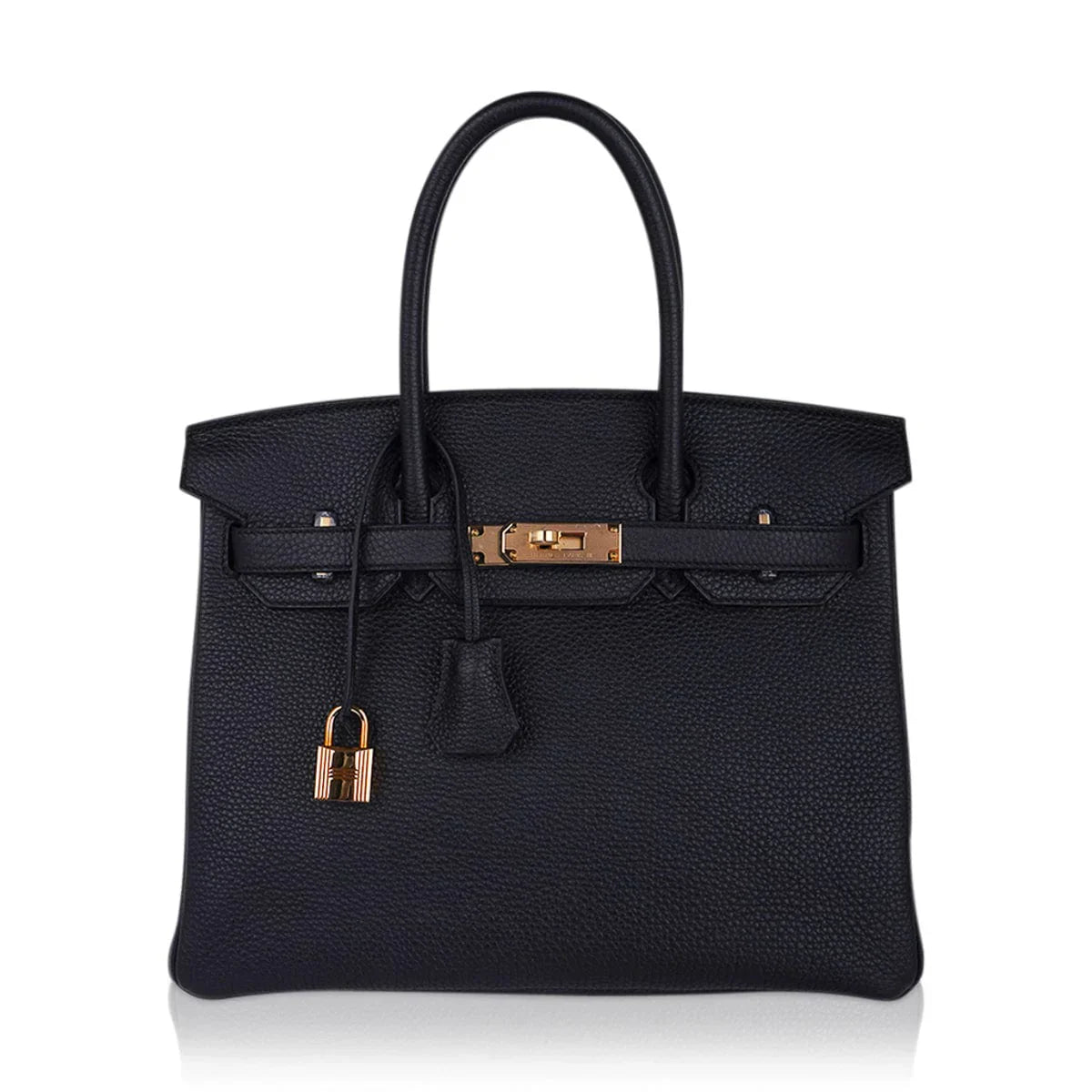 Birkin 30 Bag Black Togo Leather with Rose Gold Hardware