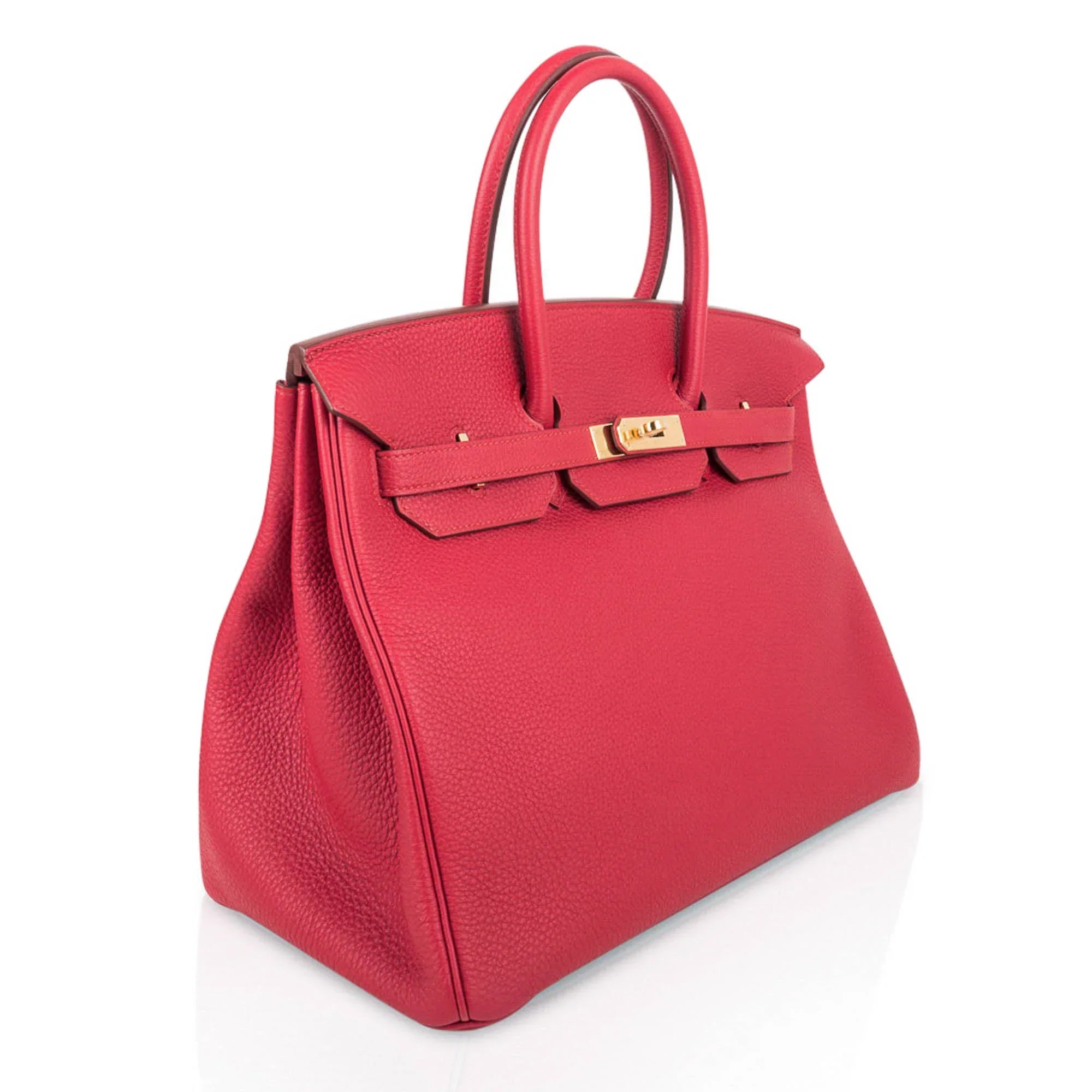 Birkin 35 Bag Vermillion Togo Leather with Gold Hardware