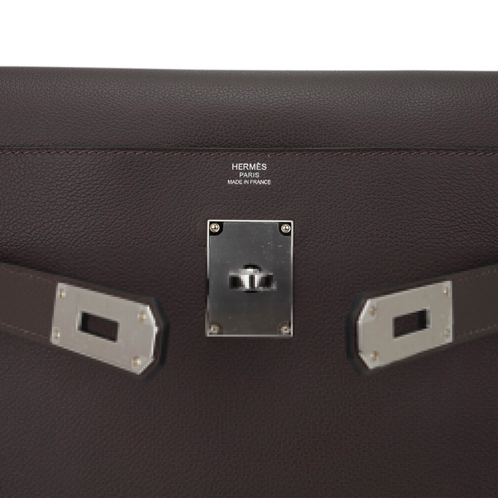 Kelly Messenger 25 Bag Ecorce Evercolor Leather with Palladium Hardware