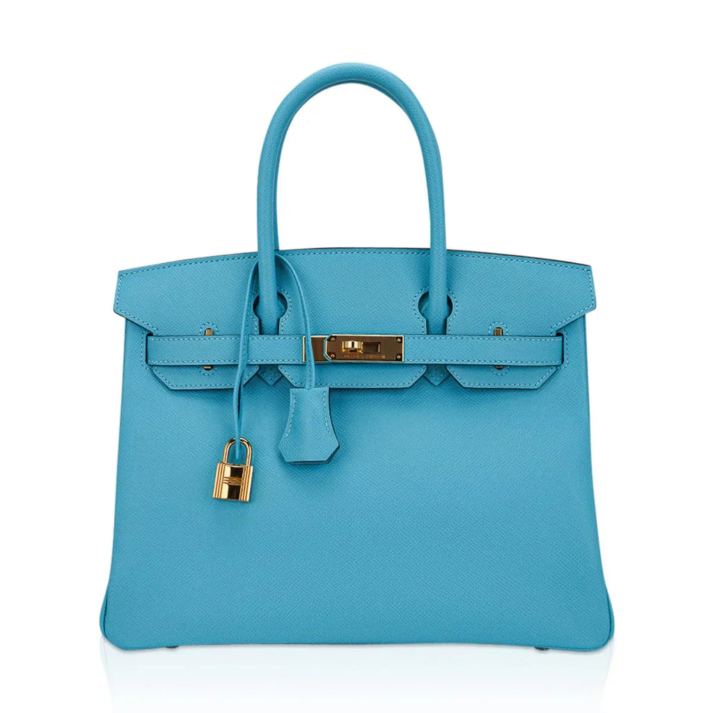 Birkin 30 Bag Blue du Nord Gold Hardware Epsom Leather