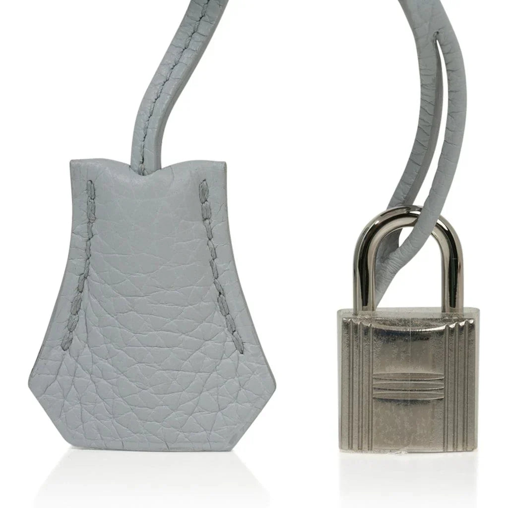 Birkin 35 Bag Blue Bleu Pale Togo Palladium Hardware
