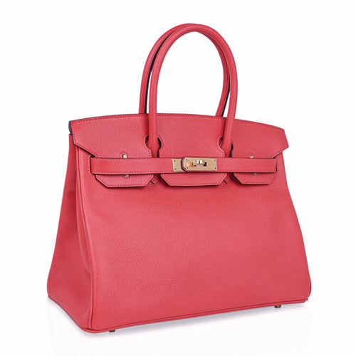 Birkin 30 Bag Rose Jaipur Epsom Leather with Gold Hardware