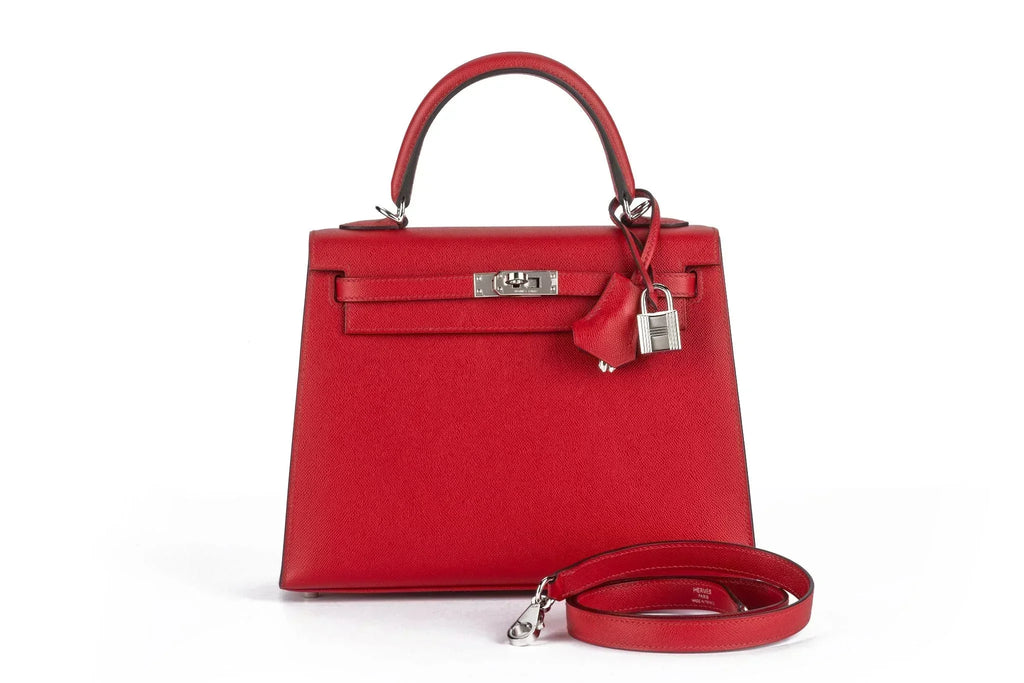 Kelly Sellier Verso Rouge Piment Palladium Hardware