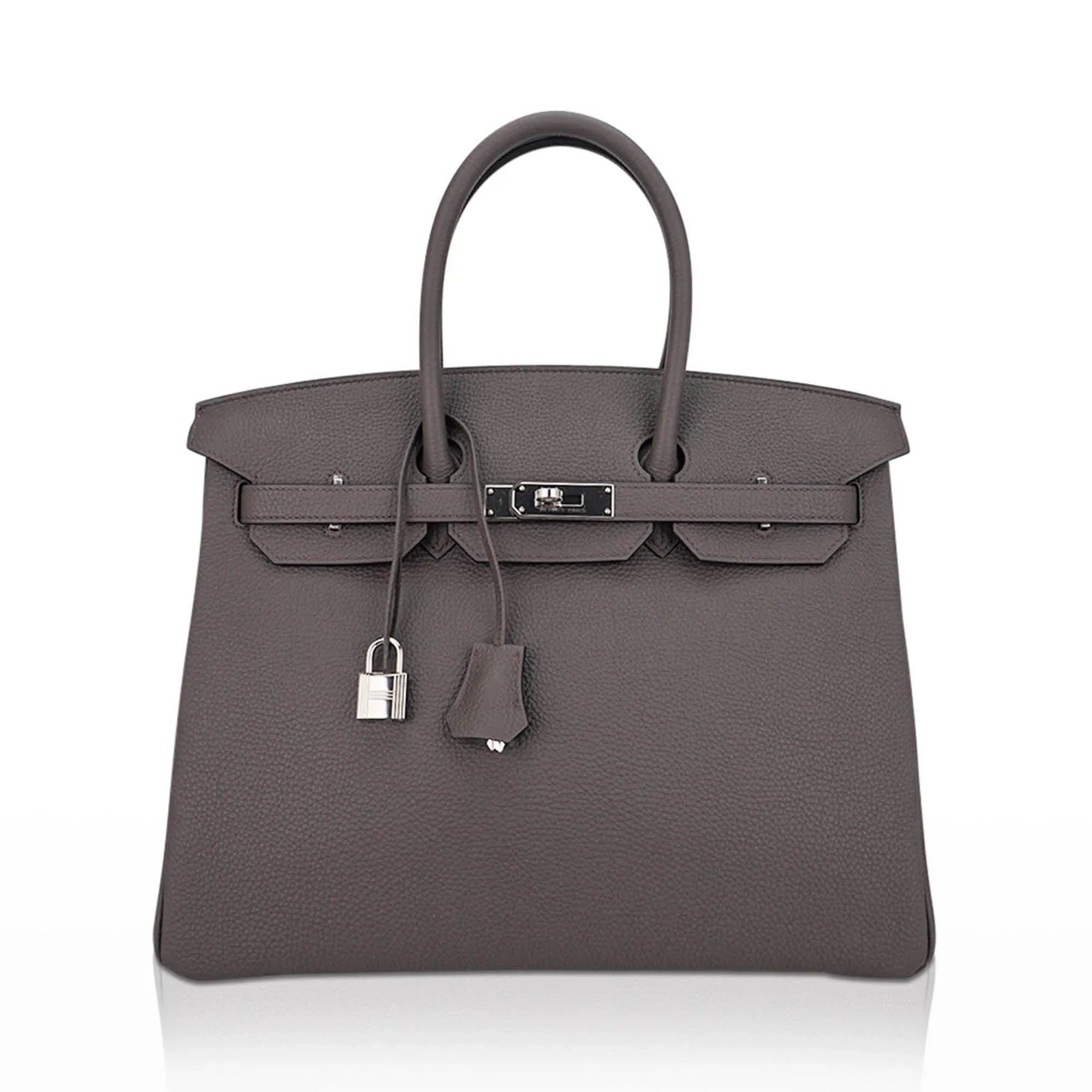 Birkin 35 Bag Etain Togo Leather with Palladium Hardware