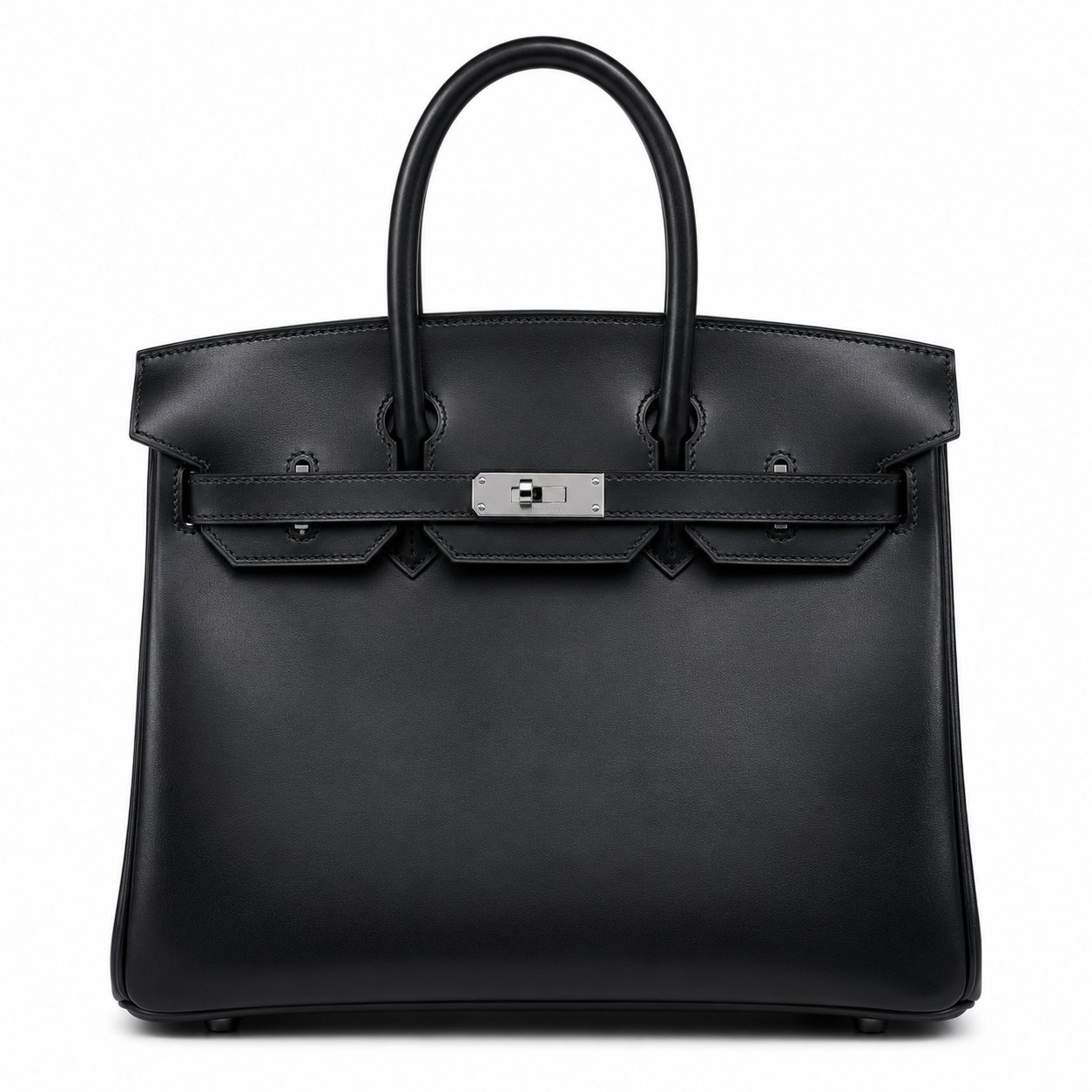 Rare Limited Edition Birkin 30cm So Black Total Matte-Hardware Luxury Tote