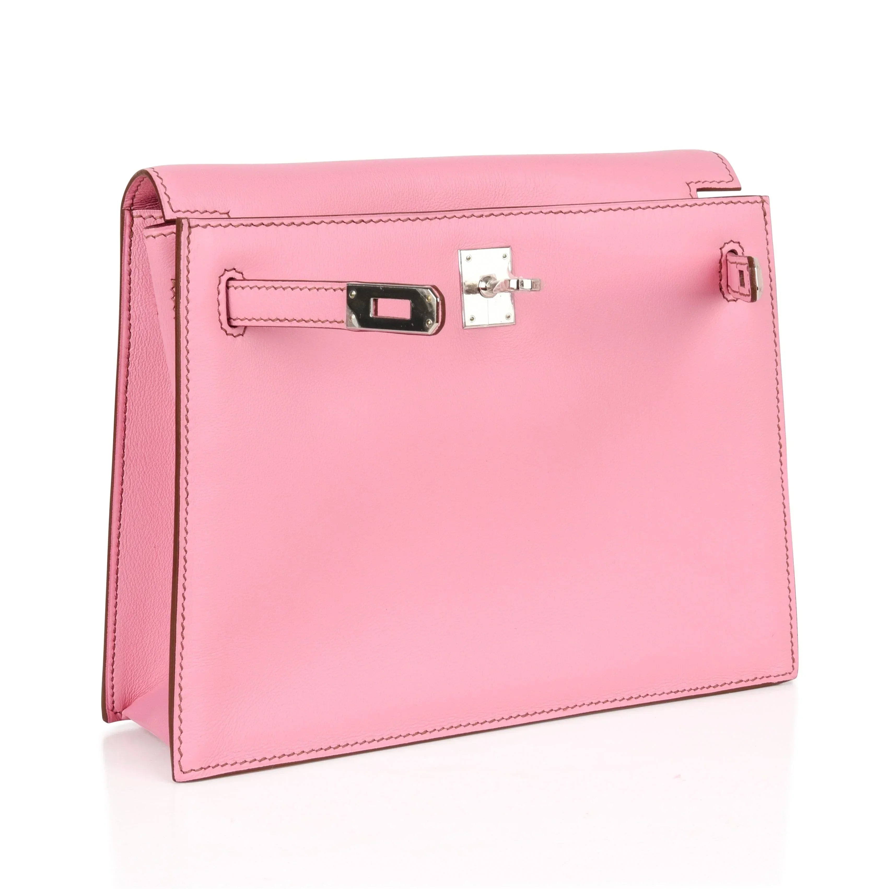 Kelly Danse Bag 5P Pink Swift Palladium