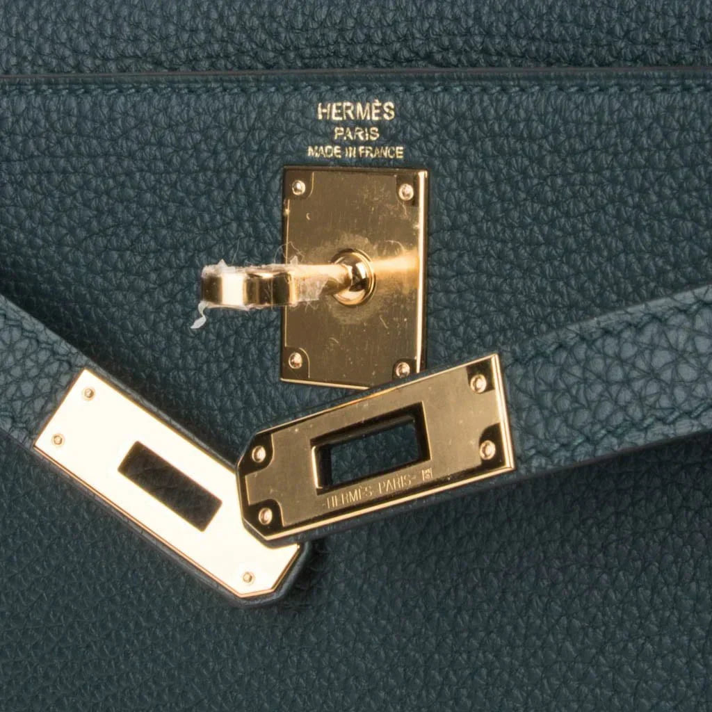 Kelly Ado II Backpack Vert Cypress Gold Hardware New