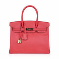 Birkin 30 Bag Rose Jaipur Epsom Leather with Gold Hardware