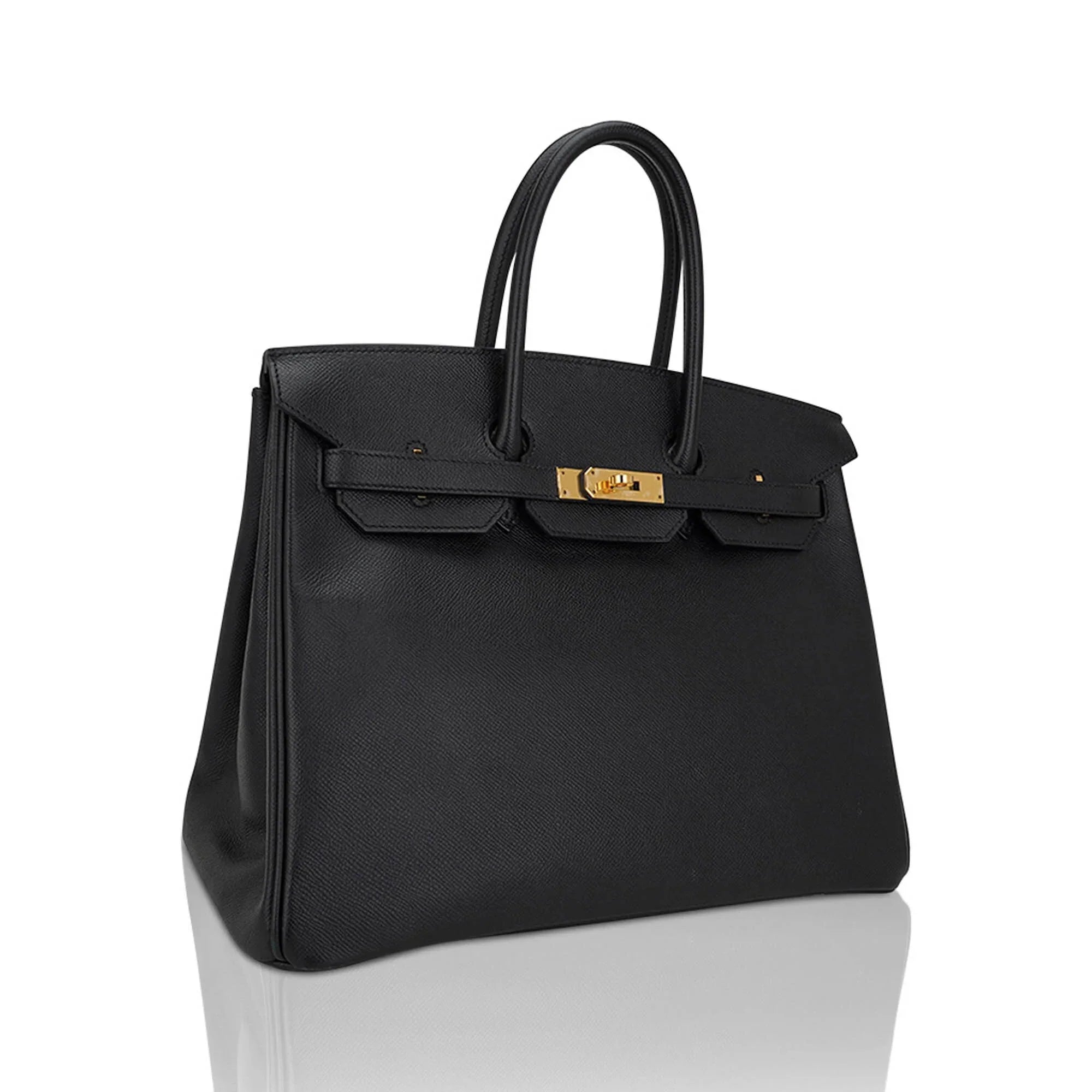 Birkin 35 Bag Black Epsom Leather with Gold Hardware