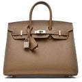 Etoupe Epsom Birkin 25 Sellier Palladium Hardware