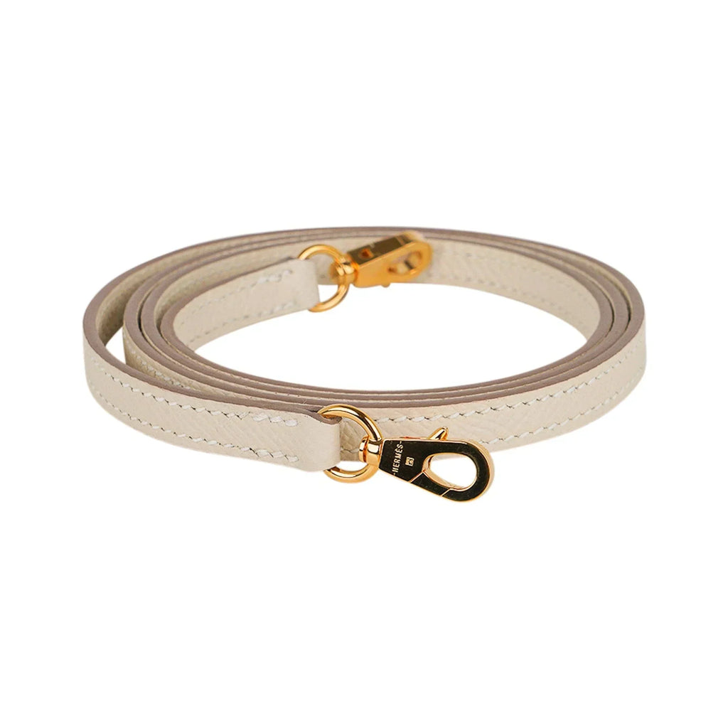 Kelly 20 Mini Sellier Bag Craie Epsom Leather Gold Hardware