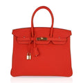 Birkin 35 Bag Capucine Togo Leather with Gold Hardware