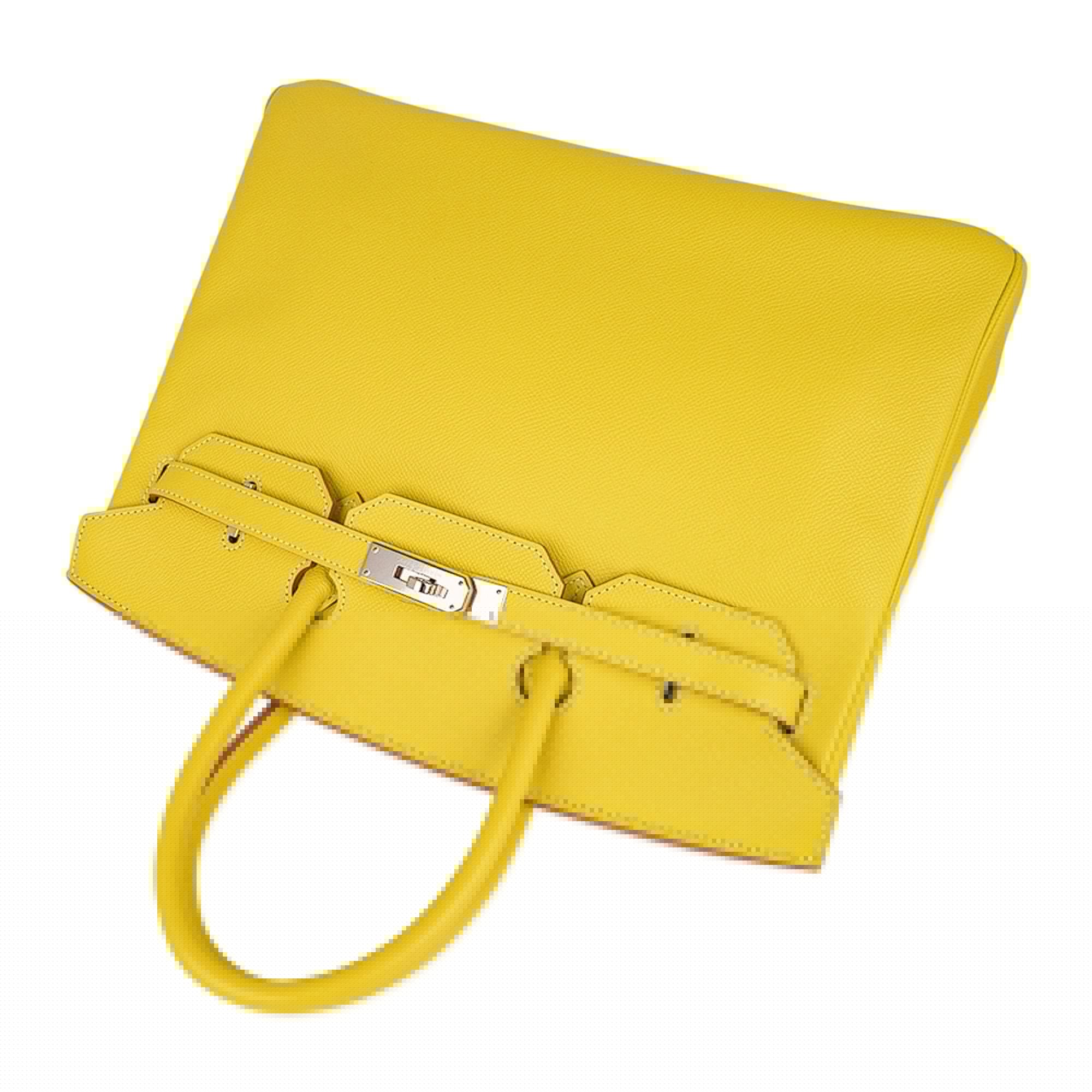 Birkin 35 Lime Candy Limited Edition Bag Epsom Palladium
