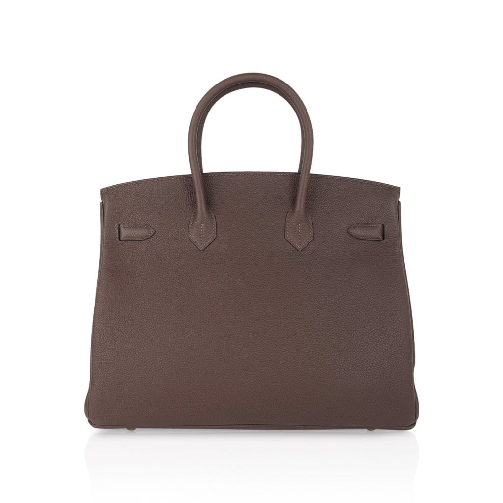 Birkin 35 Bag Chocolate Togo Gold Hardware