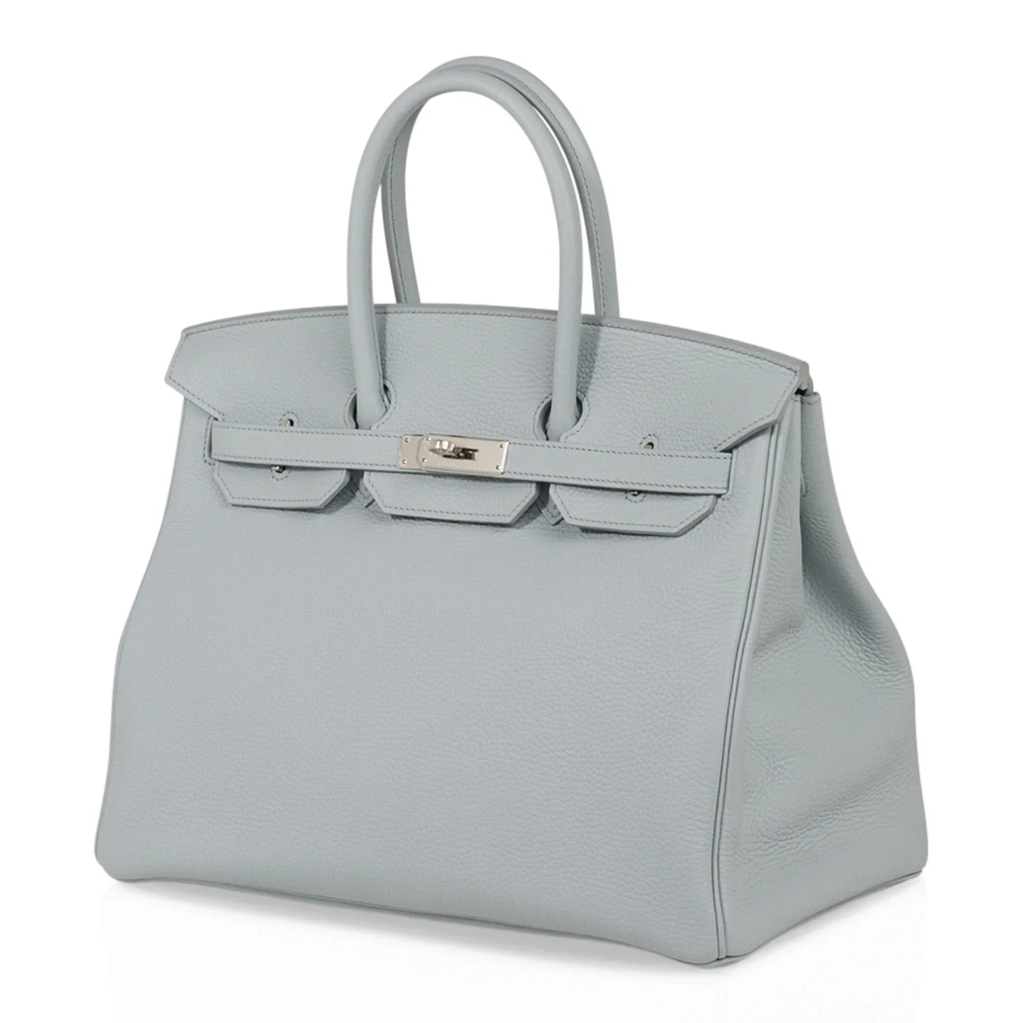 Birkin 35 Bag Blue Bleu Pale Togo Palladium Hardware